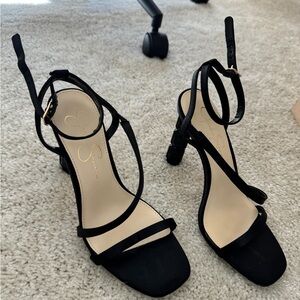 Black Strappy Heels